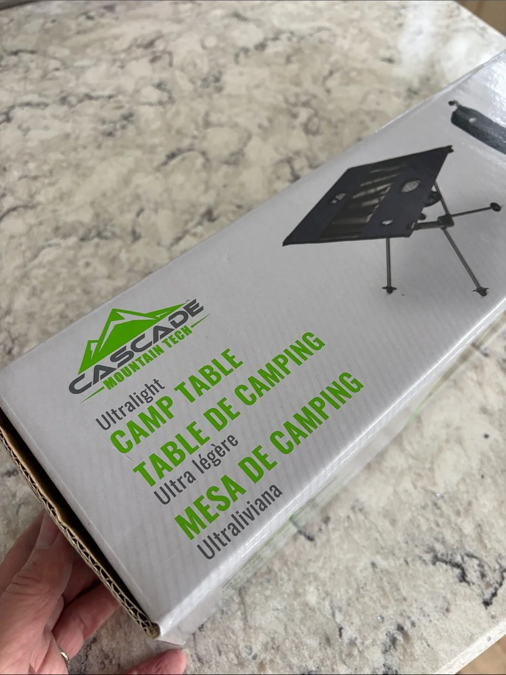 Camping Folding Side Table in Black - Picture 3 of 8